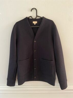 Men's Club Monaco Navy Cardigan